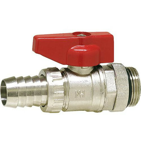 Robinet a bois sphe KFE 3/4'' nickele avec joint torique et contre-ecrou