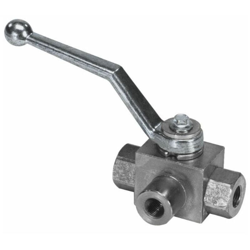 Robinet à boisseau 3 voies 1/2'