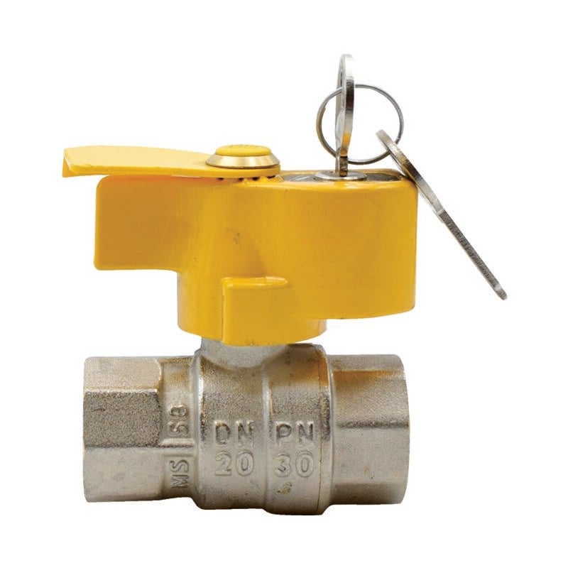 Ferrari Srl - Robinet à boisseau sphérique en laiton à passage intégral 1 'ff d25