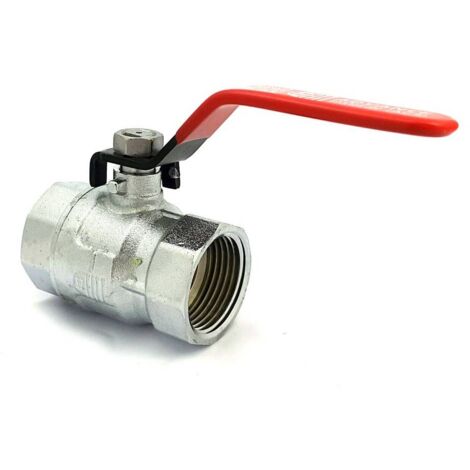 Robinet à boisseau sphérique en laiton chromé femelle femelle 3/4''