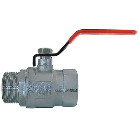 Robinet à boisseau sphérique en laiton chromé male femelle 1/4''