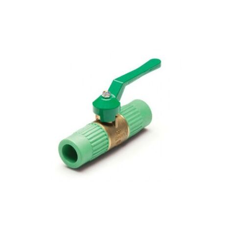 Robinet à boisseau sphérique en PPR avec joint en laiton - AQUATHERM Diamètre : Ø40 mm