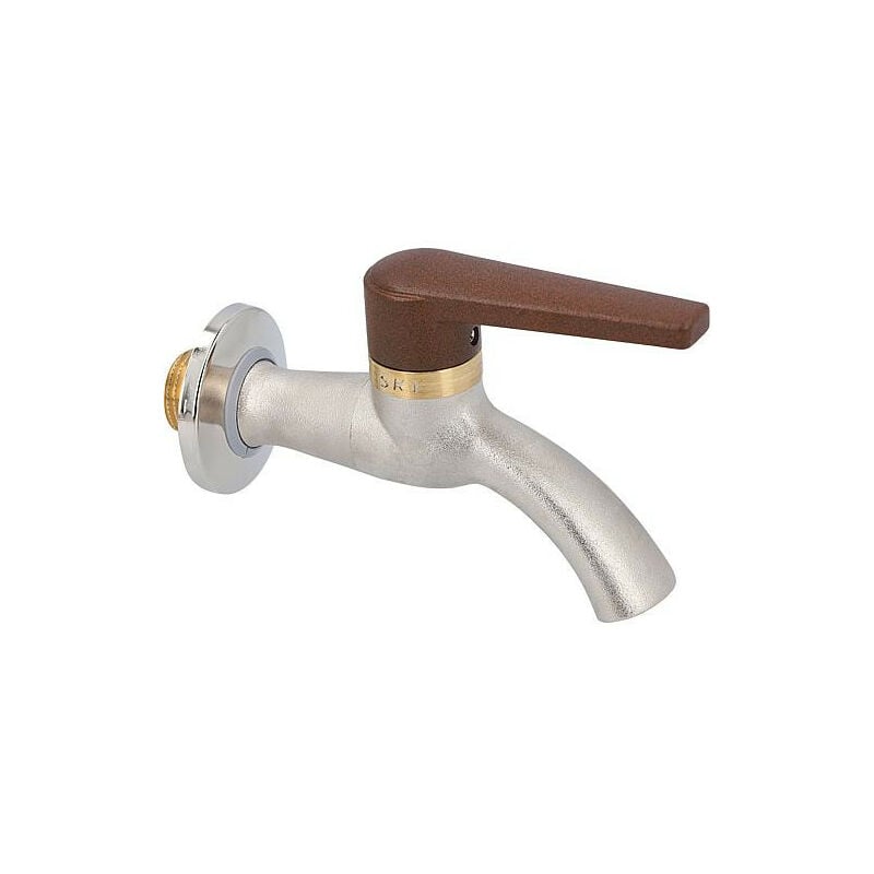 Robinet a boisseau spherique,SKY DN15(1/2') PN100, resistant au gel levier marron