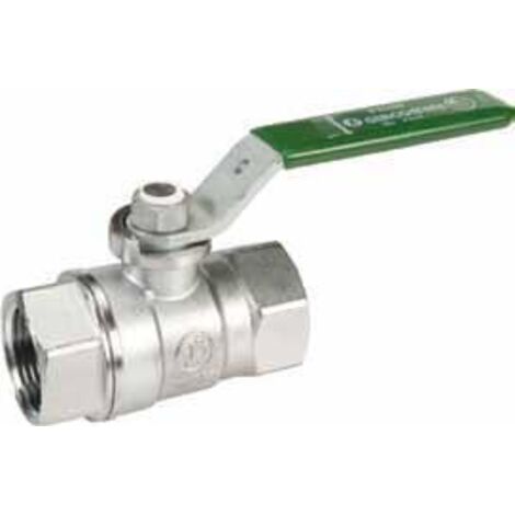 Robinet à boule pour eau potable avec levier vert, modèle résidentiel