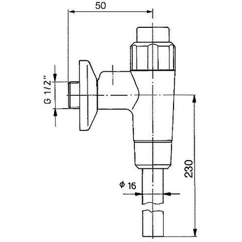 Robinet à bouton poussoir Benkiser complet pour modèle 669/670