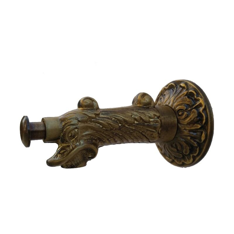Fonderia Bongiovanni - Robinet à bouton poussoir en laiton mod. 158 pour fontaine de jardin extérieur