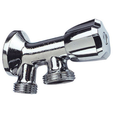 Robinet À Deux Sorties Pour Machine À Laver, Incliné, Raccord Mâle 3/4 Pouces (20/27 mm), Compatible Eau Froide Et Chaude
