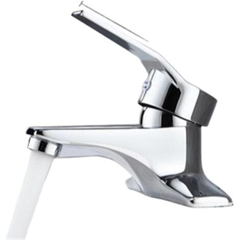 Robinet à deux trous pour eau chaude et froide pour lavabos, robinet de lavabo/toilettes à l'ancienne pour mélanger l'eau chaude et l'eau froide.