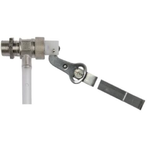 robinet A flotteur avec tige plate en acier inoxydable Raccord en pvc 1/2 &quotpour citerne