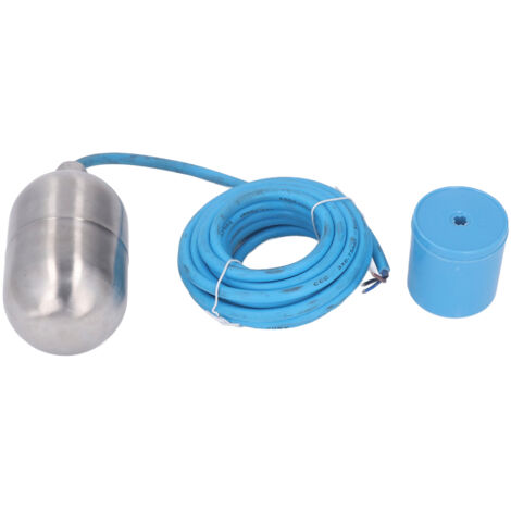 Robinet à Flotteur en Acier Inoxydable pour Régulation de Niveau d'Eau, 250-380V avec Câble 5m