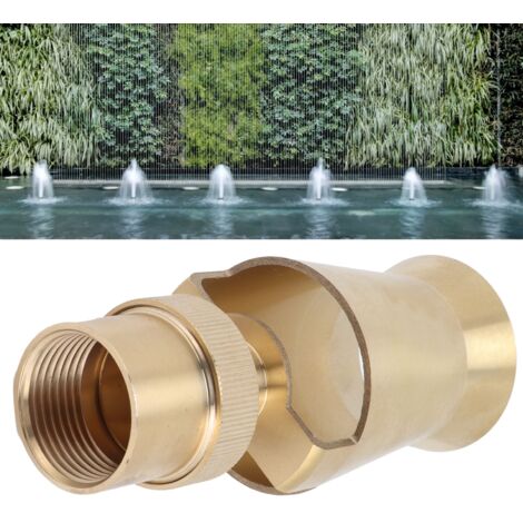 Robinet à Fontaine pour Bassin en Bronze, Tête de Pulvérisation Ajourée Ice Tower Cedar à Pression Ajustable G1 32mm