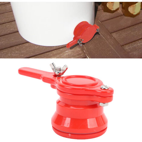 Robinet à Miel Plastique sans Fuite, 2 Pièces Rouge pour Extracteur de Miel et Équipement Apicole