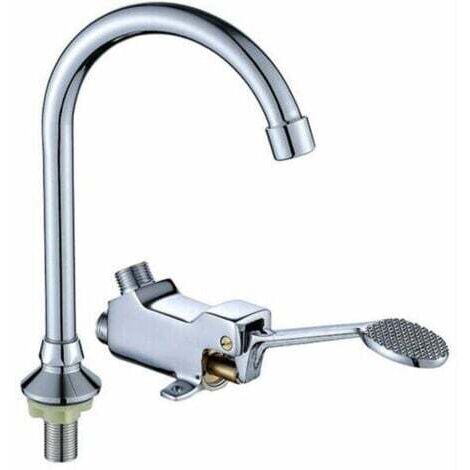 Robinet à pédale pour évier de cuisine, robinet de salle de bain, mitigeur de lavabo, vanne de commande au pied
