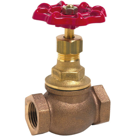 Robinet à soupape corps bronze à pointeau Femelle Femelle 3/8" (12/17) - Sferaco
