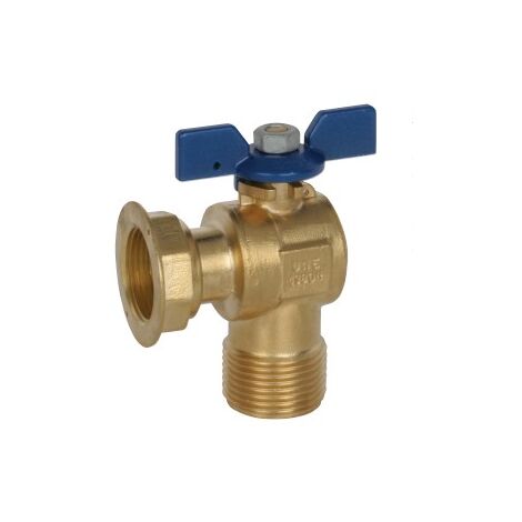 Robinet à tournant sphérique à angle avec écrou fou SIL - ARCO Entrée-sortie : 3/4" M - 3/4" TL