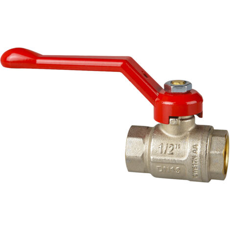 Robinet à tournant sphérique à passage intégral F/F avec levier en aluminium Icma 1"1/2 Pn 30