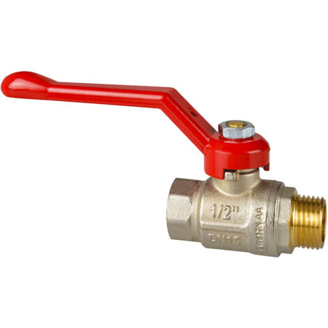 Robinet à tournant sphérique à passage intégral M/F avec levier en aluminium Icma 1"1/2 Pn 30