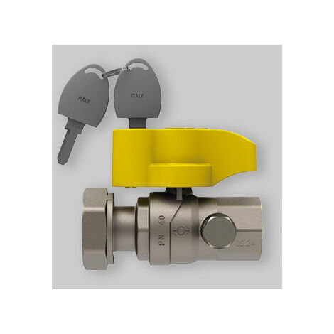 Robinet à tournant sphérique droit F-F avec écrou pivotant Fiv 1"X1"1/4