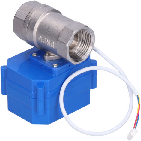 Robinet à tournant sphérique motorisé en acier inoxydable électrique directement à travers 1 po CWX60PCR03AC220VDN25