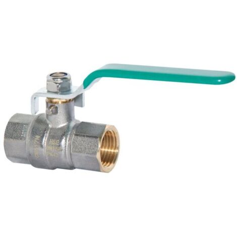Robinet à tournant sphérique pour eau potable Hermann Schmidt 2&quot en laiton chromé, avec poignée à levier, PN 42/35