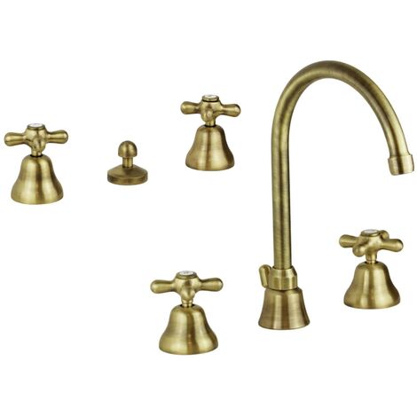 Robinet à trois trous de couleur bronze pour la rénovation Gattoni Calypso KITCALY1BR