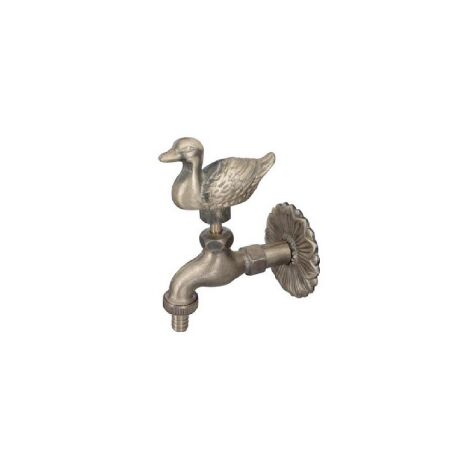 Robinet a' vis canard en laiton artistique Domus pour fontaines raccord male 1/2 "avec raccord de tuyau