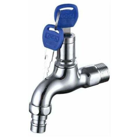 Robinet Antivol pour Extérieur, Robinet en Laiton Antivol, Robinet Extérieur Verrouillable, pour Machine à Laver Dans le Jardin
