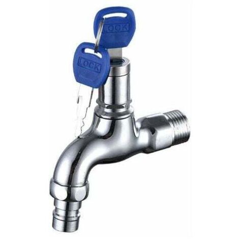 Robinet Antivol pour Extérieur, Robinet en Laiton Antivol, Robinet Extérieur Verrouillable, pour Machine à Laver Dans le Jardin
