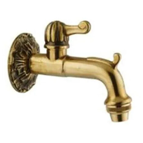 Robinet artistique mâle 15x21 – Raccord 1/2' – Hauteur 108 mm – Pour fontaines et arrosage extérieur