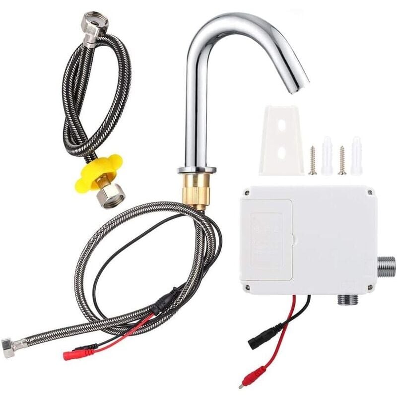 SNQ - Robinet Automatique, Robinet de Lavage à capteur Infrarouge à Filetage G1/2 ', Robinet d'évier de Cuisine en Acier Inoxydable sans Contact, à