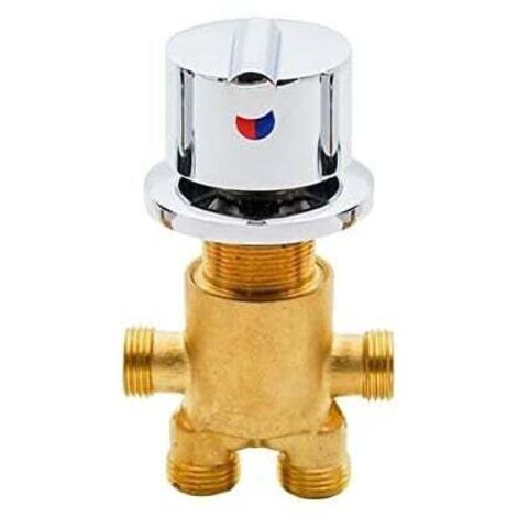 Robinet Baignoire Mélangeur De Bain Robinets De Douche Salle De Bains Robinet Eau Chaude Froide En Laiton Massif Mitigeur Robinet Trou Feuille Poignée Mélangeur