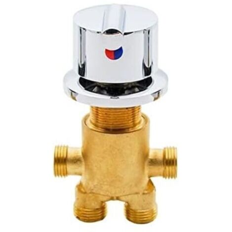 Robinet Baignoire Mélangeur De Bain Robinets De Douche Salle De Bains Robinet Eau Chaude Froide En Laiton Massif Mitigeur Robinet Trou Feuille Poignée Mélangeur