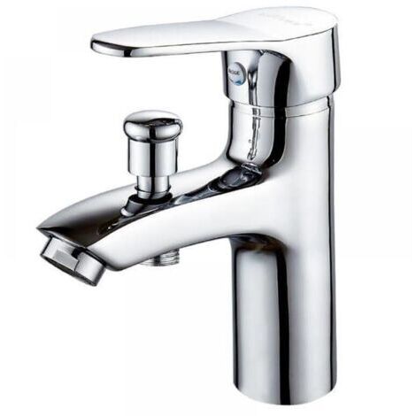 Robinet baignoire robinet monotrou à double usage chaud et froid Alliage Mitigeur de douche, robinet salle bain douche