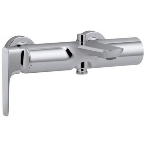 Jacob Delafon – Robinet bain douche mural – Finition chromée résistante – Aérateur anti-calcaire – Entraxe 150 mm – Débit 26 l/mn