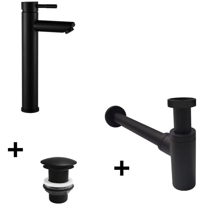 Mob-in - Robinet bec haut grifo + bonde liv + siphon simon