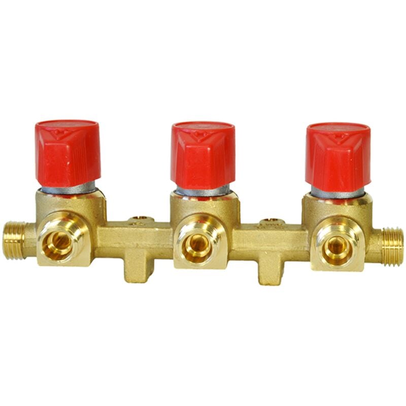 Favex - Robinet camping basse pression Butane/Propane - 3 voies