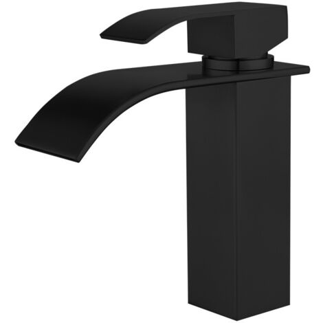 Robinet cascade en acier inoxydable 304, robinet carré pour lavabos et éviers