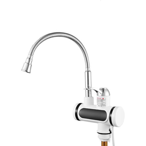 Robinet Chauffant Électrique Сhauffe-Eau 230 V pour Cuisine, Jardin, Salle de bain, Caravane, Camping, Smart Heater, Chauffage Instantané [Classe énergétique A]