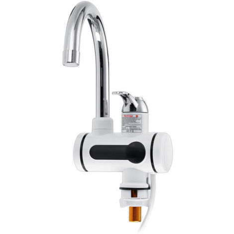 Robinet Chauffe-Eau Électrique Instantané à Affichage LED (Entrée d'Eau par le Bas)
