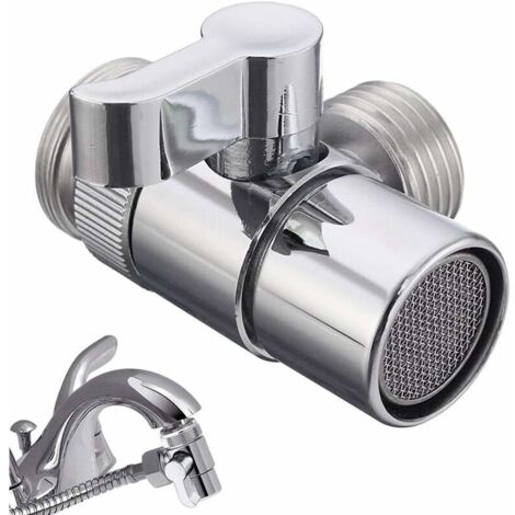 Robinet Collecteur-Universel Douche Collecteur-Inverseur Valve Pièces De Rechange Adaptateur De Douche-Robinet Valve-Pour Salle De Bains Cuisine Lave-linge