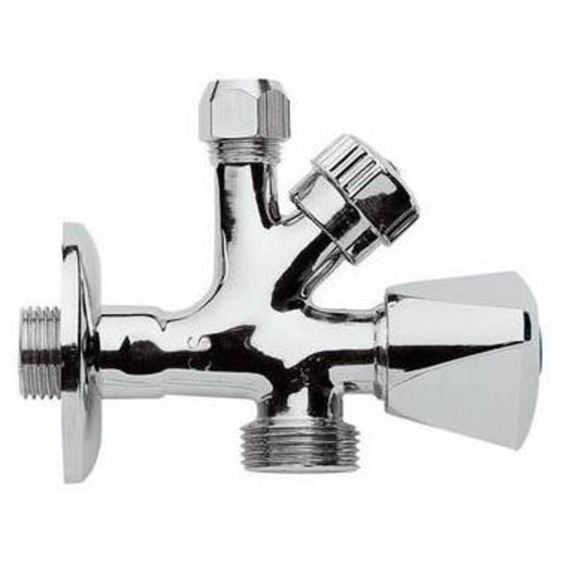 Robinet combiné sous la machine à laver lavabo