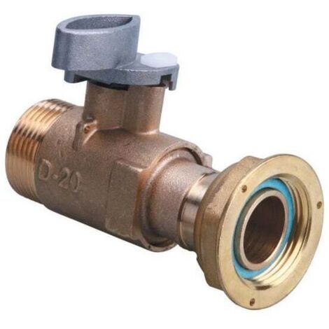 Robinet compteur Type D gaz naturel à tête carrée DN20