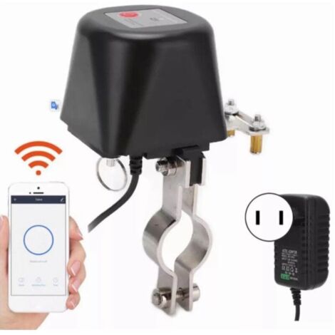Robinet Connecté Intelligent pour Contrôle Gaz et Eau WiFi Bluetooth Appli Smart Home Automatisation Manuelle Pièce 560g Plastique 7x6.5cm Lot 1 Valve 1 Guide Installation Auto Vieux Nouveau Résistant