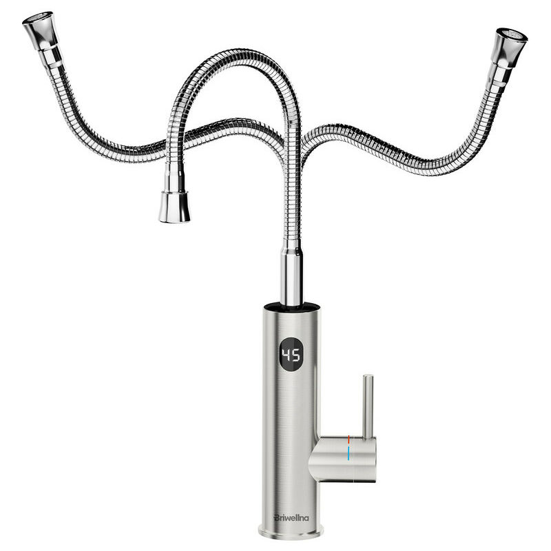 Esip - Robinet Cuisine, 3200W Robinet Chauffant Instantané Affichage Numérique Température led Robinet Chauffe Eau Électrique Rotation Flexible à