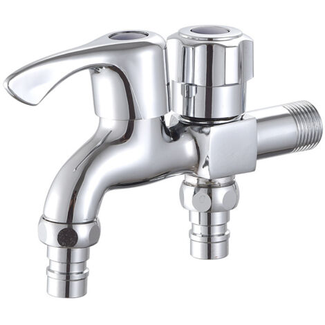 Robinet Cuisine Alliage Mural Robinet pour Machine à Laver Lavabo Jardin