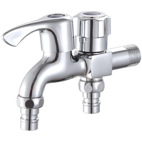 Robinet Cuisine Alliage Mural Robinet pour Machine à Laver Lavabo Jardin