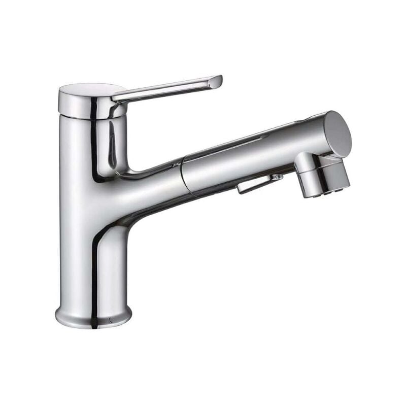 Alovez - Robinet Cuisine avec Douchette Extractible,Robinet d'évier avec de Jet,Mitigeur Cuisine avec douchette pivotant à 120 ° en Laiton,Adapté à