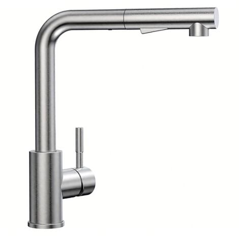 ONYZPILY Robinet Cuisine Brossée,Douchette avec 2 Modes de Pulvérisation,Douchette Extractible Robinetterie Evier Rotatif à 360°