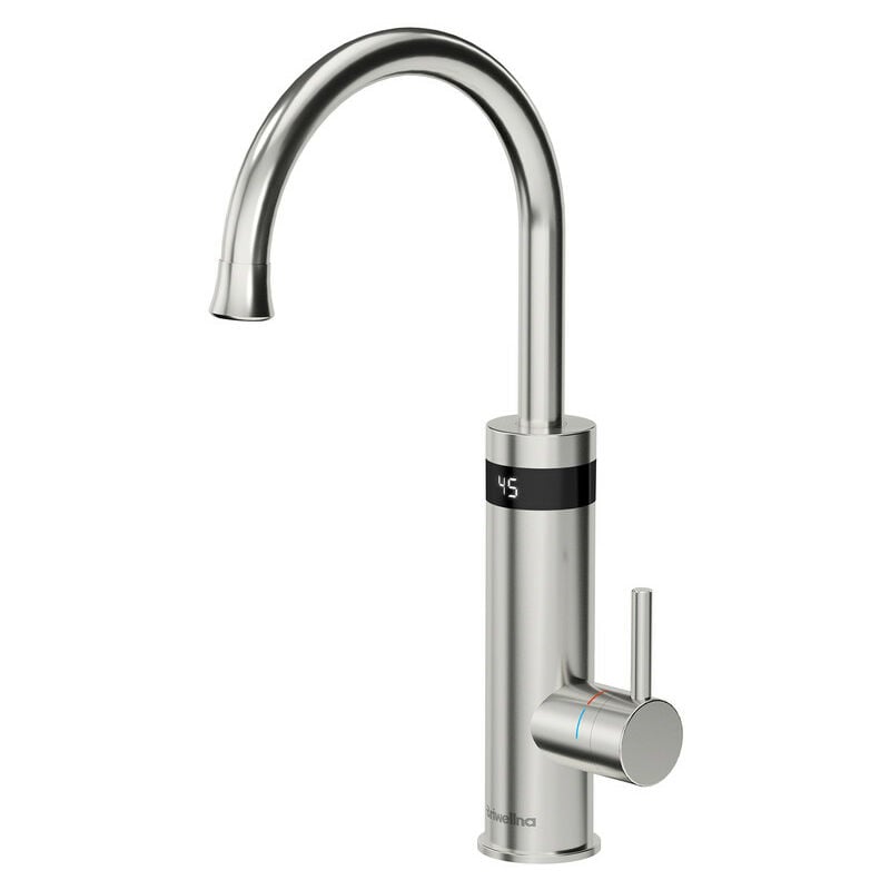 Esip - Robinet Cuisine Chauffant Instantané, 3200W Robinet Chauffe Eau Électrique avec Affichage Numérique led Robinet Chauffe eau Électriques Acier