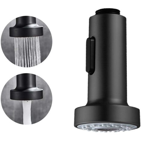 Robinet Cuisine Douchette, Douchette Robinet Cuisine, Embout Robinet, Robinet Cuisine Rabattable, Douchette Adaptable Sur Robinet Douchette pour Rétractable Mitigeur Cuisine Universel (A-Noir)